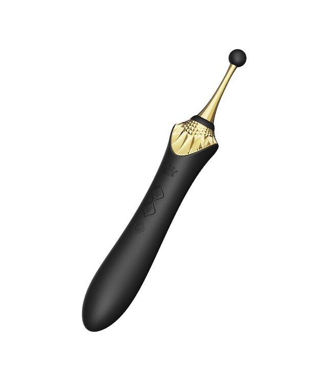 Rimba ZALO - Bess 2 - Verwarmende Clitoris Massager met 4 opzetstukken - Zwart