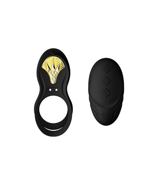 Rimba ZALO - Bayek - Cockring Vibrator (met afstandsbediening) - Zwart