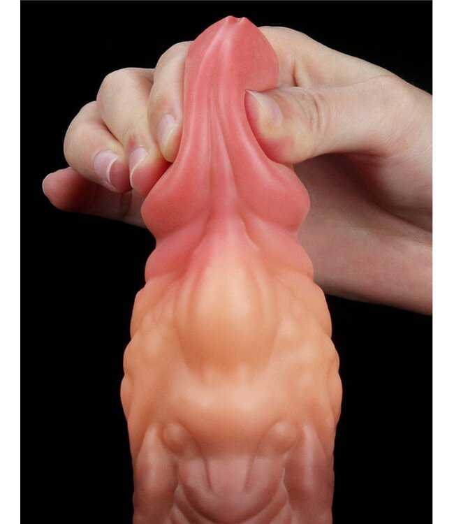 Rimba LoveToy - Dildo met Aderen 18 cm - Nude/Bruin