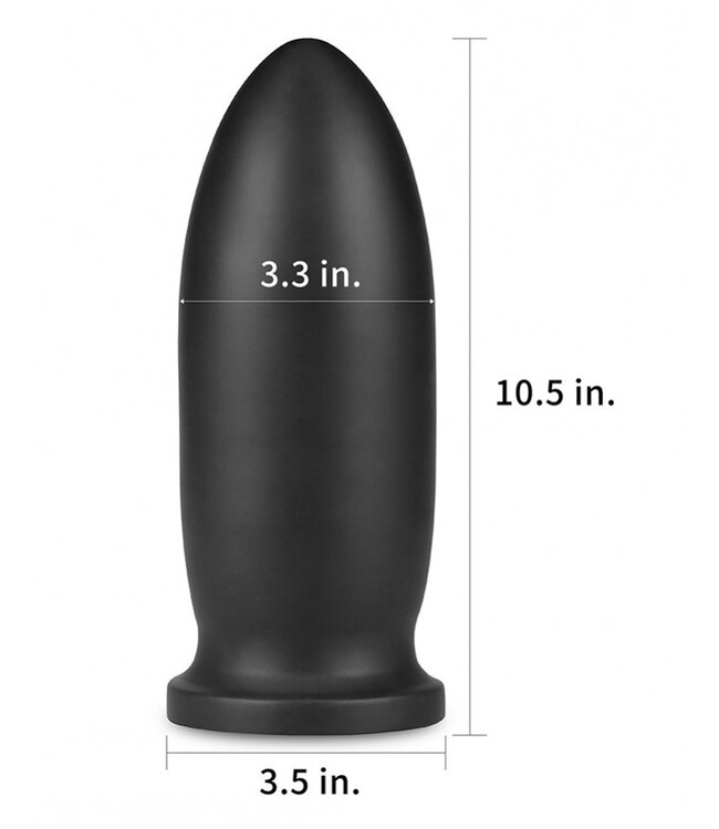 Rimba LoveToy - King Sized Anal Bomber 23 cm - Zwart