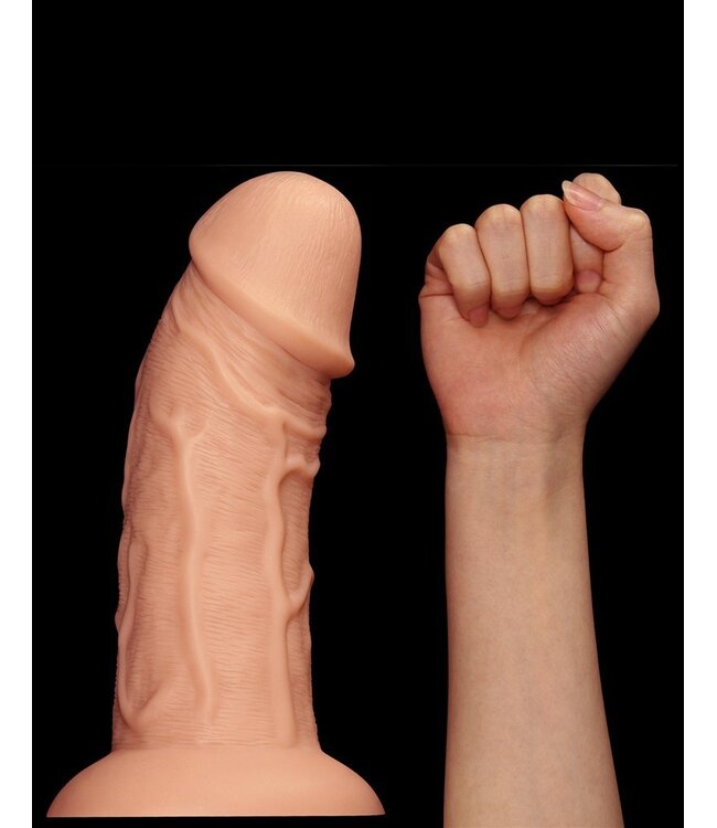 Rimba LoveToy - Realistic Curved Dildo 24 cm - Nude