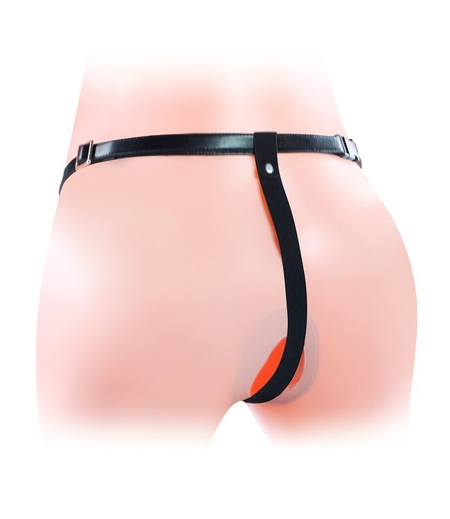 Rimba Unisex Hollow Strap On Double Penetrator 6"