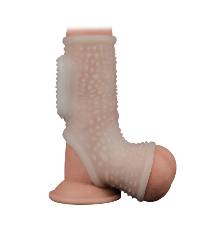 Rimba LoveToy - Drip Knights Ring - Vibrerende Penis Sleeve - Wit