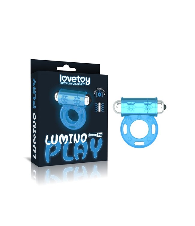 Rimba LoveToy - Lumino Play Cock Ring Vibrator - Glow in the Dark