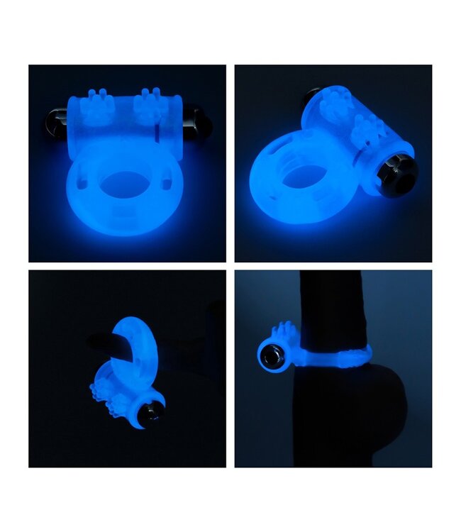 Rimba LoveToy - Lumino Play Cock Ring Vibrator - Glow in the Dark