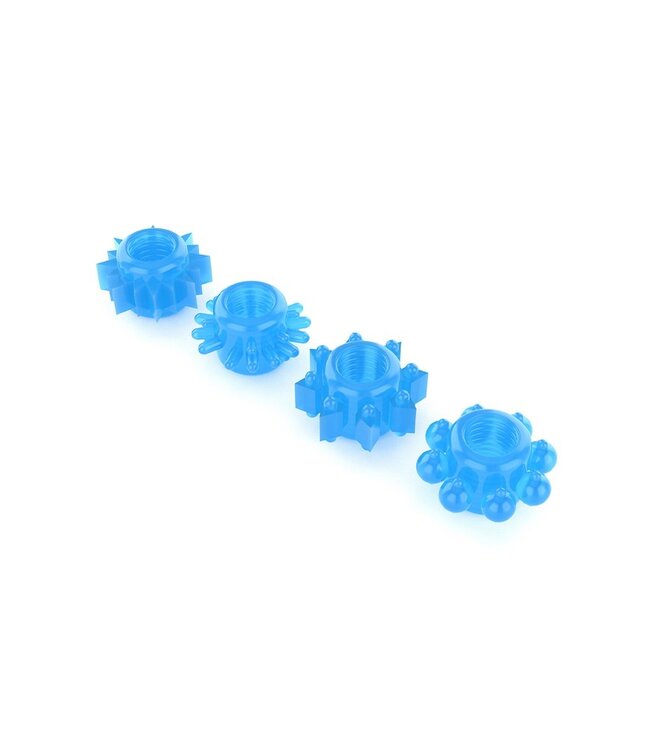 Rimba LoveToy - Lumino Play Cock Ring Set van 4 - Glow in the Dark
