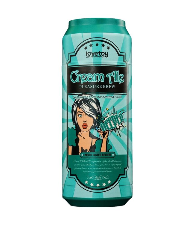 Rimba LoveToy - Pleasure Brew Cream Ale Mouth Masturbator - Groen & Nude