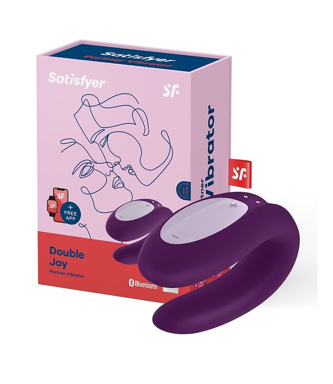 Rimba Satisfyer Double Joy Purple  / incl. Bluetooth and App