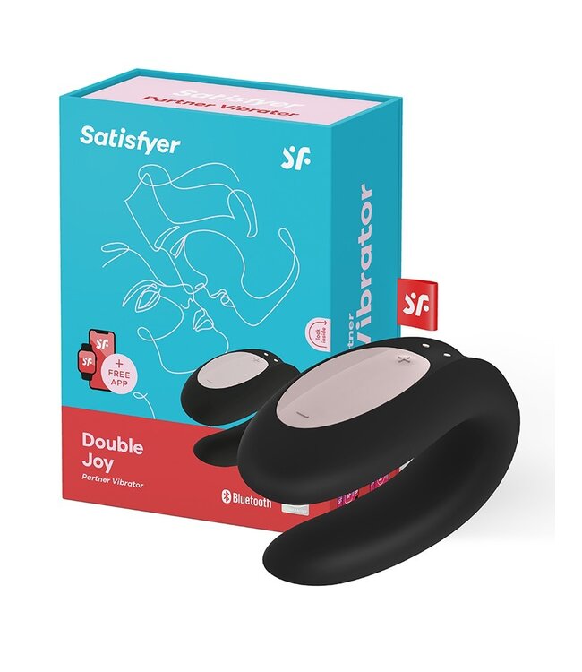 Rimba Satisfyer Double Joy Black  / incl. Bluetooth and App