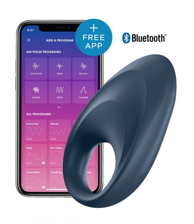 Rimba Satisfyer Cock Ring Mighty One / incl. Bluetooth and App