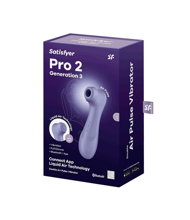 Rimba Satisfyer - Pro 2 Generation 3 - Luchtdruk Vibrator (met App Control) - Lila