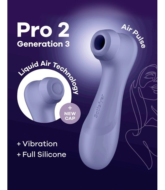 Rimba Satisfyer - Pro 2 Generation 3 - Luchtdruk Vibrator - Lila