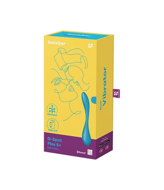 Rimba Satisfyer - G-Spot Flex 5+ - Flexibele G-Spot Vibrator (met App Control) - Blauw