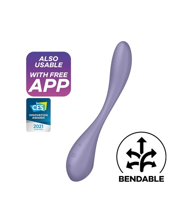 Rimba Satisfyer - G-Spot Flex 5+ - Flexibele G-Spot Vibrator (met App Control) - Lila