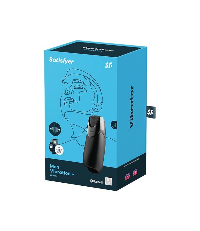 Rimba Satisfyer - Men Vibration+ (met App Control) - Masturbator - Zwart