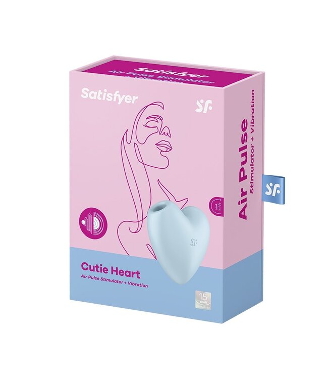 Rimba Satisfyer - Cutie Heart - Luchtdruk Vibrator - Blauw