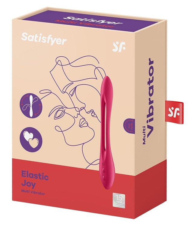 Rimba Satisfyer - Elastic Joy - Multi Vibrator - Rood