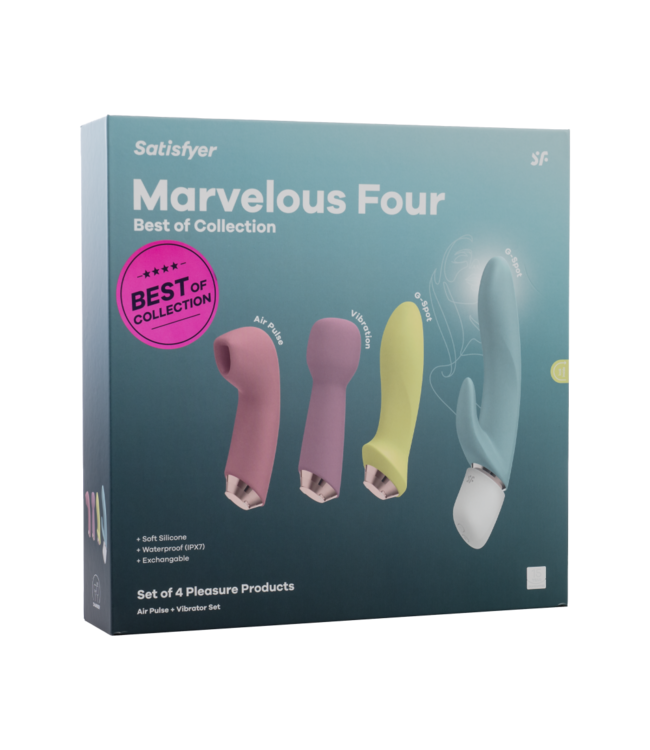 Rimba Satisfyer - Marvelous Four - Air Pulse + Vibrator Set - Multicolor