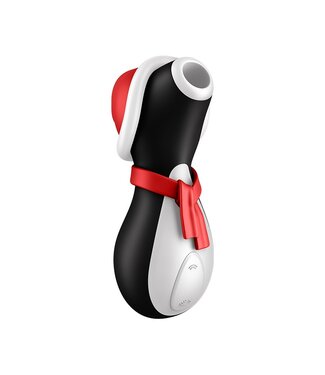 Rimba Satisfyer - Pinguïn Holiday Edition - Luchtdruk Stimulator - Zwart, Rood & Wit