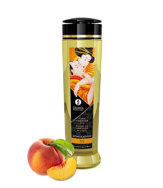 Rimba Shunga - Massage Olie - Stimulation Peach - 240 ml