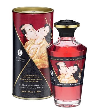 Rimba Shunga - Verwarmende Olie - Sparkling Strawberry Wine - 100 ml