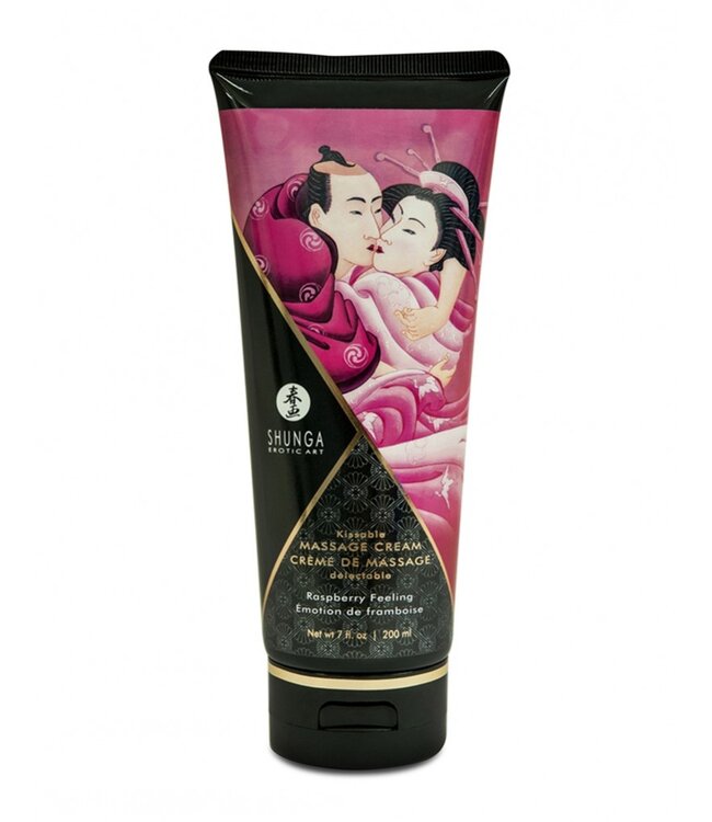 Rimba Shunga - Eetbare Massage Crème - Raspberry Feeling - 200 ml