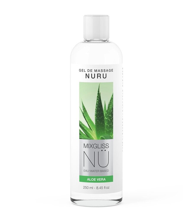 Rimba Mixgliss - NU Aloe Vera - 2-in-1 Massagegel en Glijmiddel op Waterbasis - 250 ml