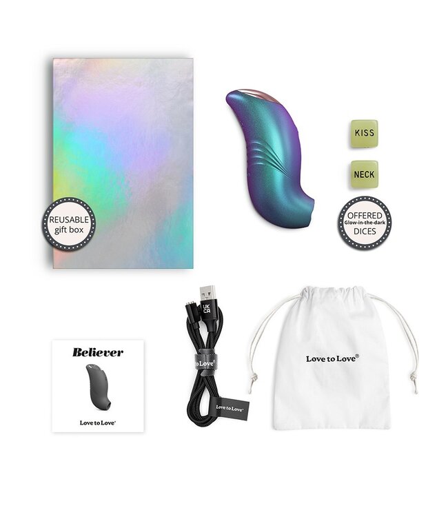 Rimba Love to Love - Believer - Clitorisvibrator - Turquoise