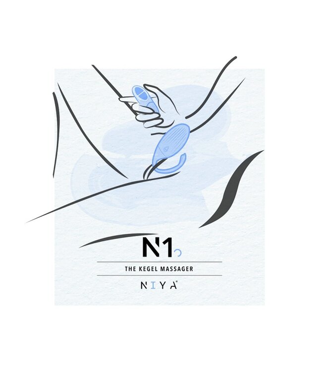 Rimba NIYA - NIYA 1 - Vibrerende Kegel Massager met Afstandsbediening - Lichtblauw