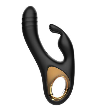 Rimba Rimba Toys - Sensual Nights SN09 - Thrusting Rabbit Vibrator - Zwart