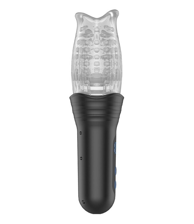 Rimba Rimba Toys - Orgastobator 02 - Mannelijke Masturbator - Zwart & Transparant