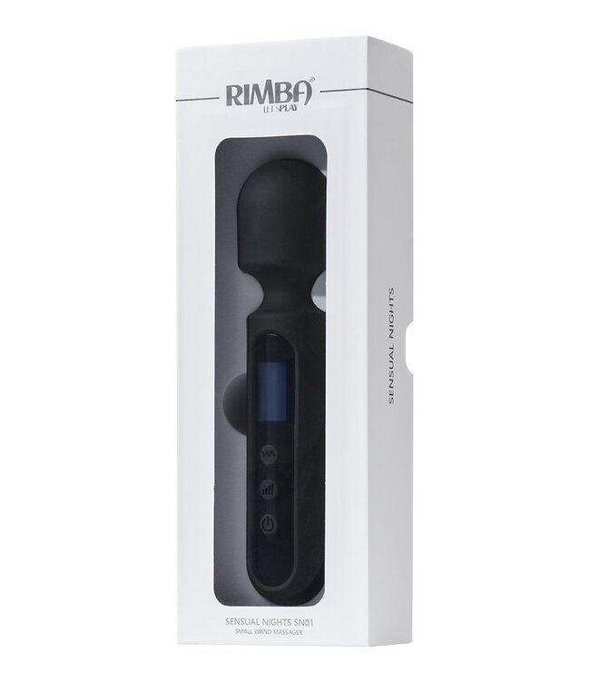 Rimba Rimba Toys - Sensual Nights SN01 - Kleine Wand Massager - Zwart