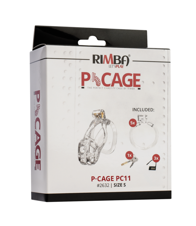Rimba Rimba P-Cage - P-Cage PC11 - Peniskooi maat S - Transparant
