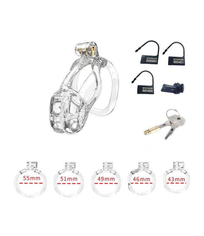 Rimba Rimba P-Cage - P-Cage PC11 - Peniskooi maat S - Transparant