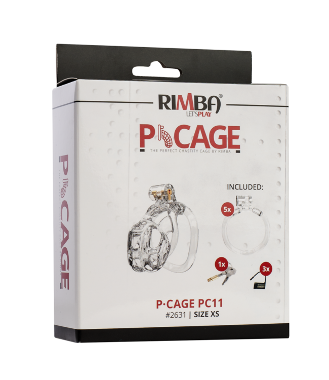 Rimba Rimba P-Cage - P-Cage PC11 - Peniskooi maat XS - Transparant