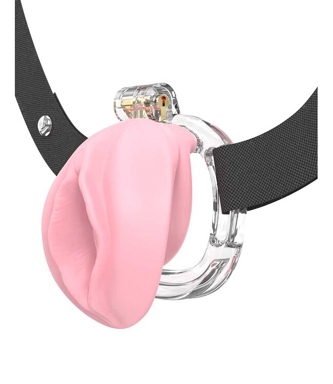 Rimba Rimba P- Cage - P-Cage PC10 - Peniskooi Pussy - Transparant, Rose