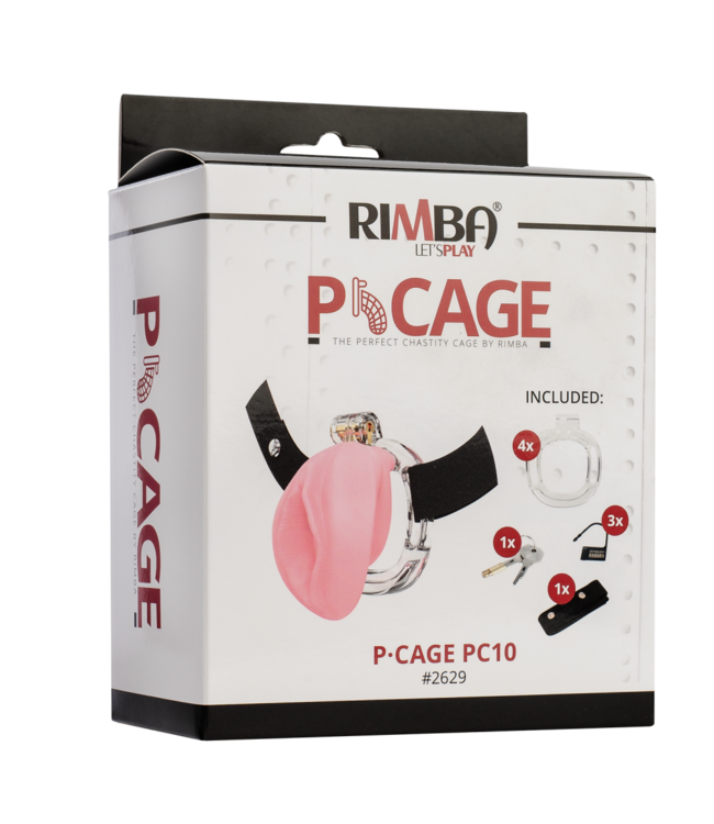 Rimba Rimba P- Cage - P-Cage PC10 - Peniskooi Pussy - Transparant, Rose