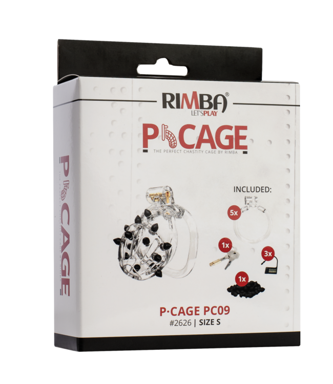 Rimba Rimba P-Cage - P-Cage PC09 - Peniskooi Maat S - Transparant