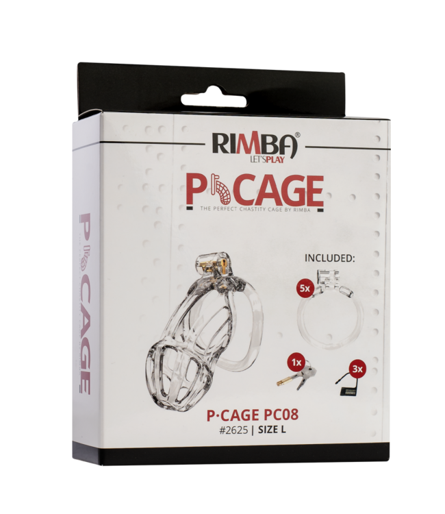 Rimba Rimba P-Cage - P-Cage PC08 - Peniskooi Maat L - Transparant
