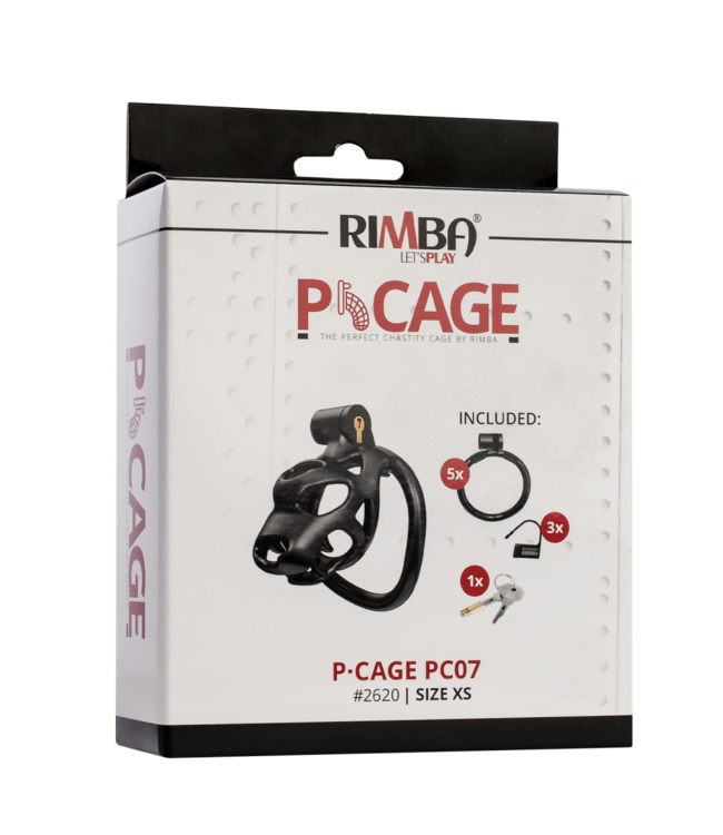 Rimba Rimba P-Cage - P-Cage PC07 - Peniskooi Maat XS - Zwart