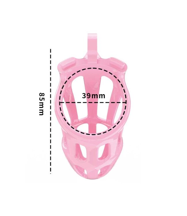 Rimba Rimba P-Cage - P-Cage PC02 - Peniskooi Maat S - Roze