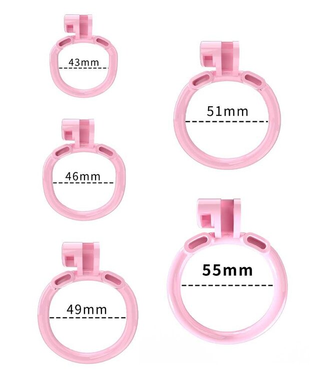 Rimba Rimba P-Cage - P-Cage PC01 - Peniskooi Maat L - Roze