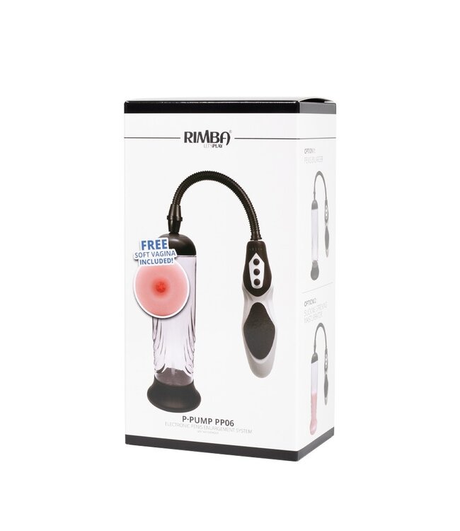 Rimba Rimba P-Pump - P-Pump PP06 - Penisvergroter met Afstandsbediening & Vagina Sleeve - Zwart