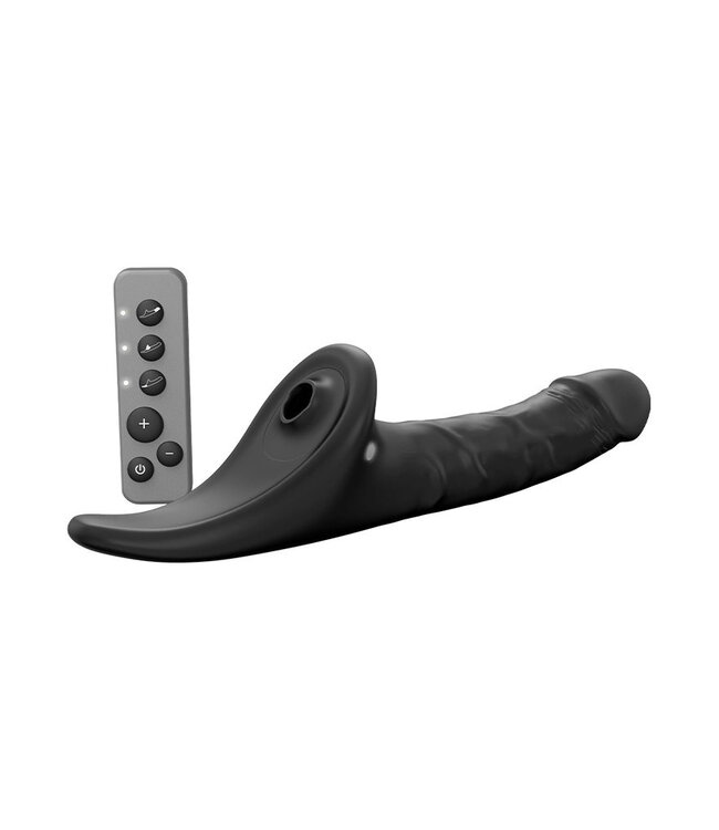Rimba Strap-On-Me - Multi Orgasm Realistic Dildo - Maat XL - Zwart