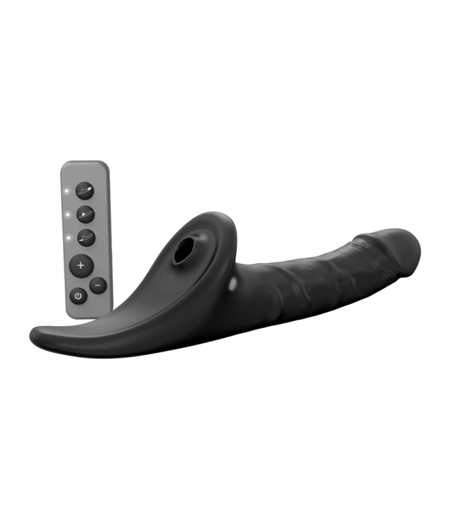 Rimba Strap-On-Me - Multi Orgasm Realistic Dildo - Maat XL - Zwart