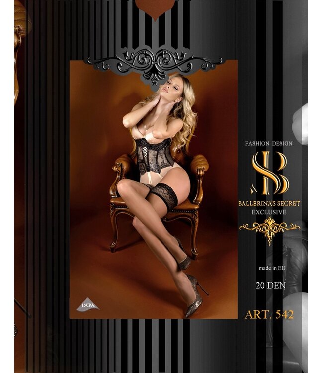Rimba Ballerina - Fantasy Hold-Up - Kousen (20 denier) - Zwart