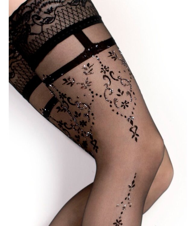 Rimba Ballerina - Fantasy Hold Ups - Kousen (20 denier) - Zwart