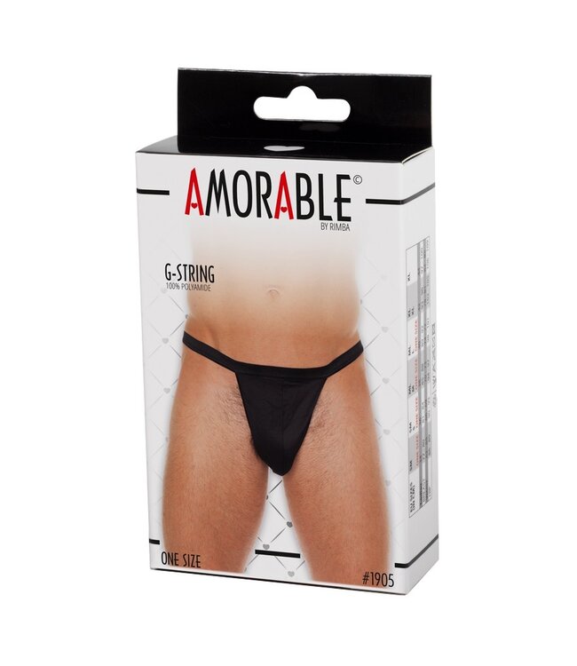Rimba Amorable by Rimba - String - One Size - Zwart