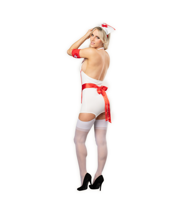 Rimba Amorable by Rimba - Verpleegsters uniform - Wit, Rood