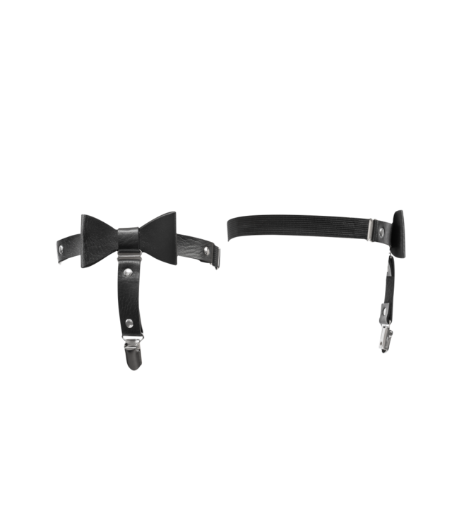 Rimba Amorable by Rimba - Jarretelset - One Size - Zwart, Zilver